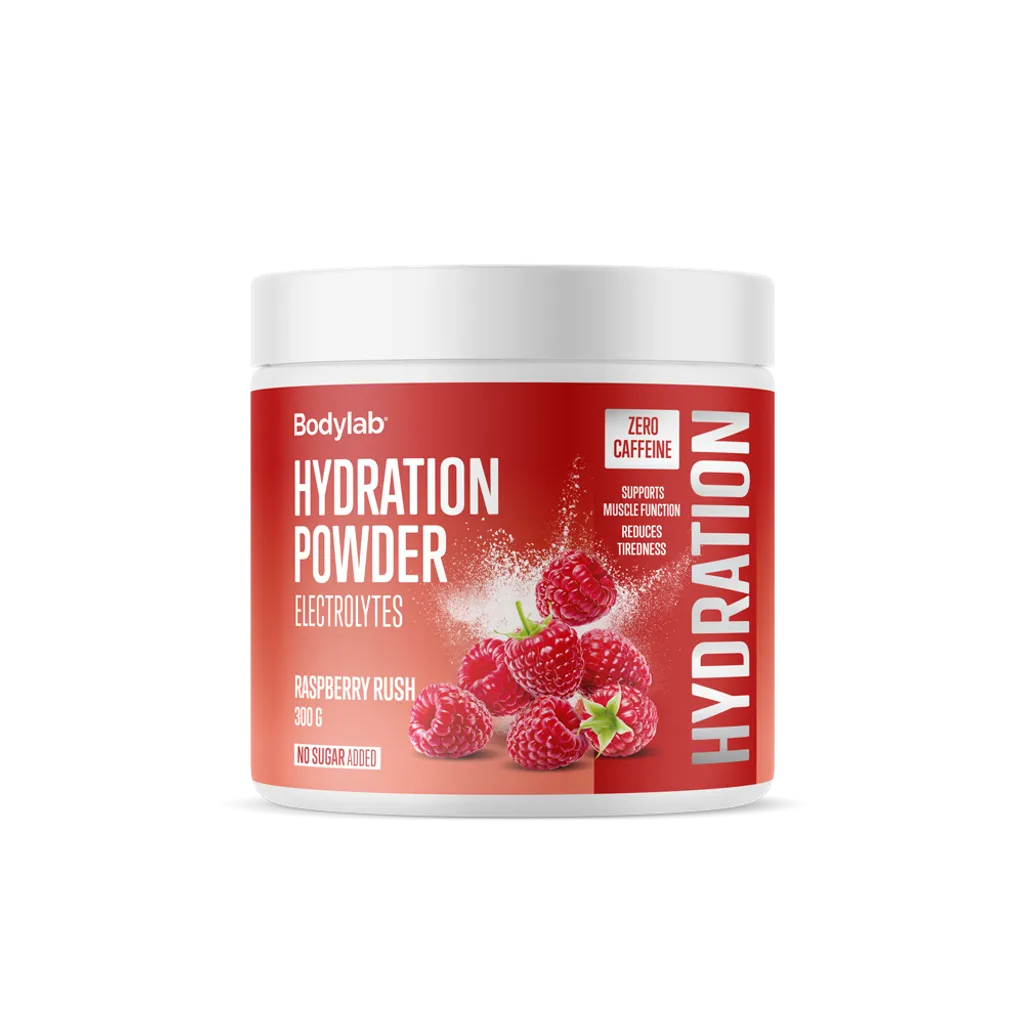 Instant Hydration Raspberry Hydration Powder (300 g) - Raspberry Rush (zero caffeine)