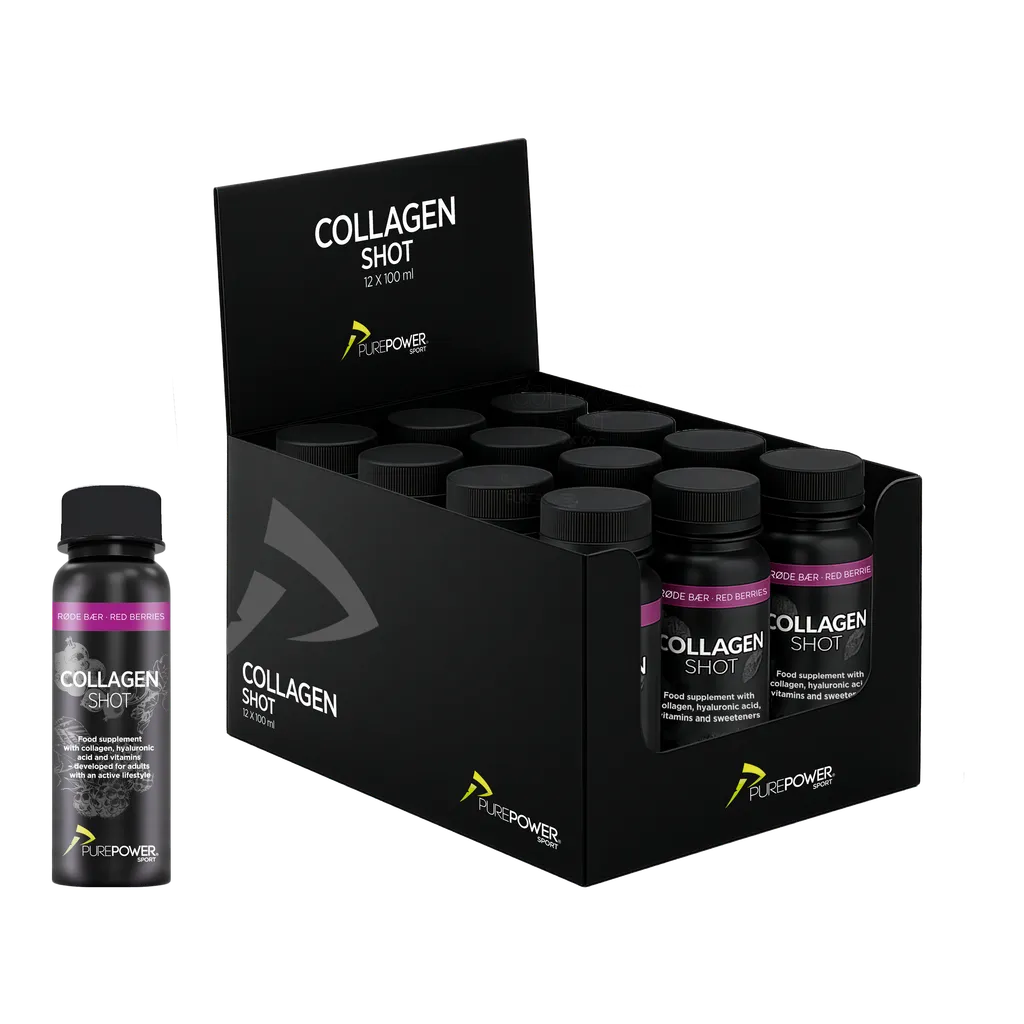 Colgen Collagen Shot Rødebær - 12 shots
