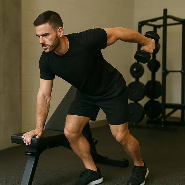 Triceps kickbacks (håndvægte)