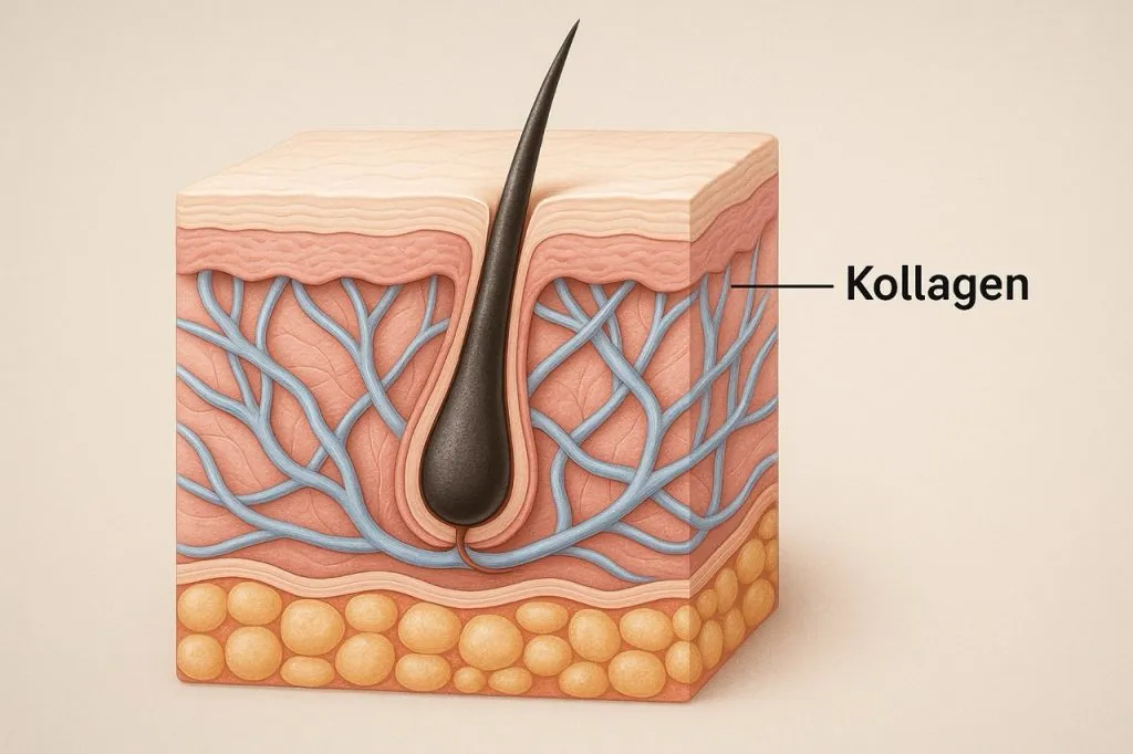 kollagen omkring hårsæk